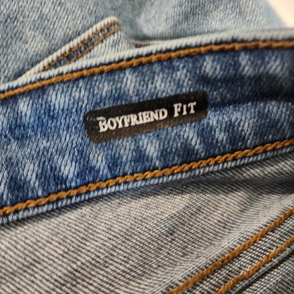 Judy Blue Boyfriend Fit Jeans Women's 5/27 Medium Wash Distressed Stretch Denim - Picture 7 of 9